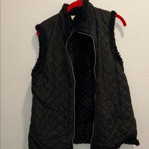 Three Hearts Charcoal Quilted Vest